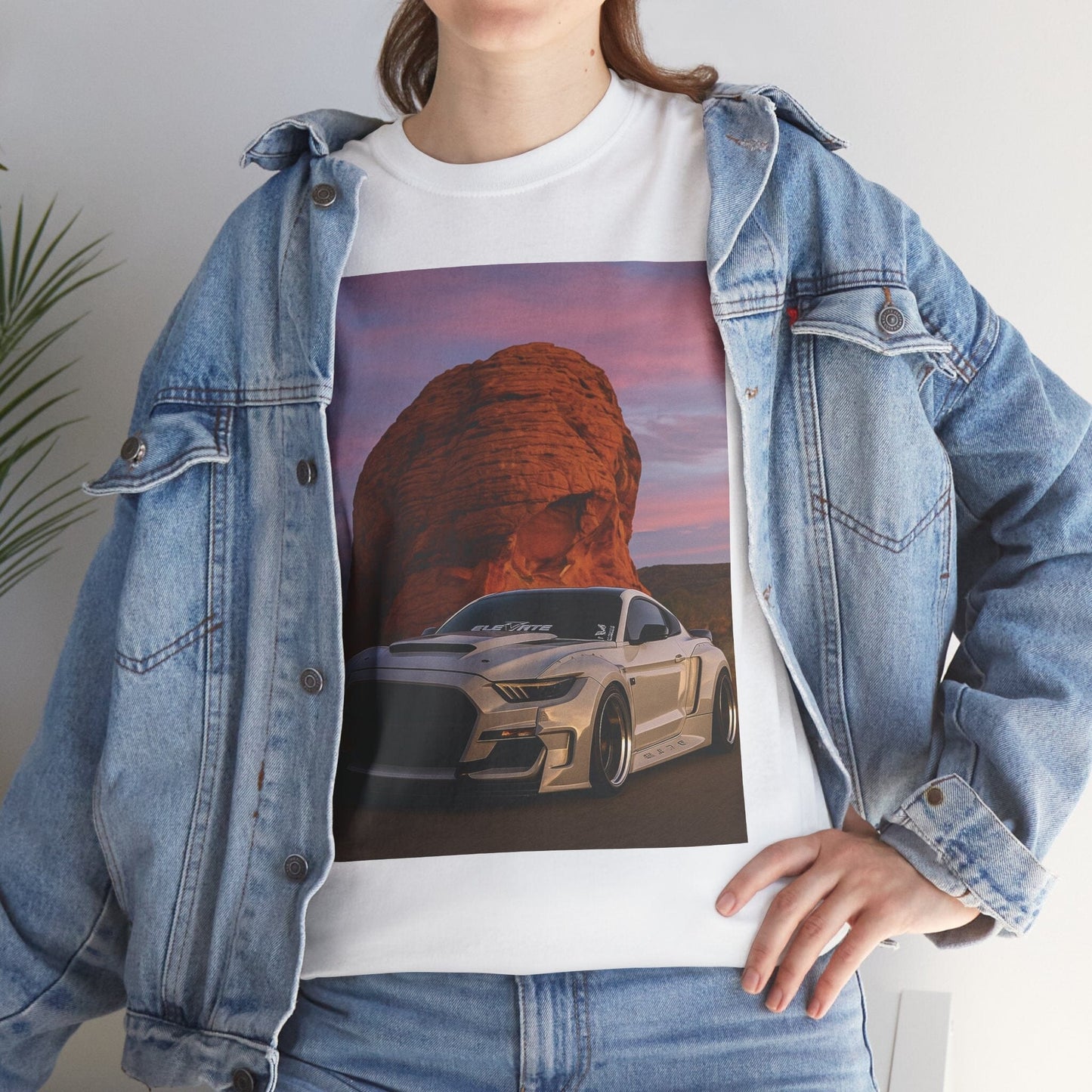 Widebody Mustang Tee | Street Car Enthusiast Shirt T-Shirt Printify