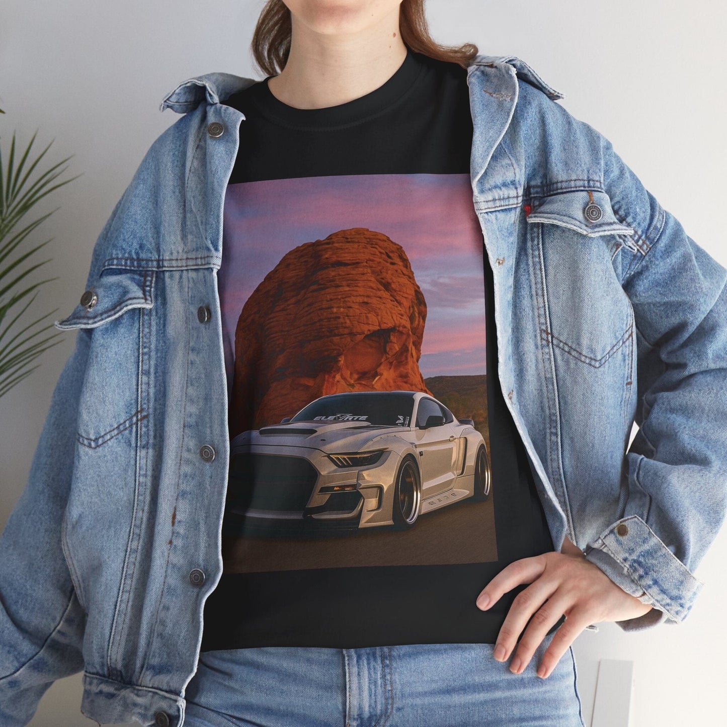 Widebody Mustang Tee | Street Car Enthusiast Shirt T-Shirt Printify