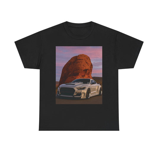 Widebody Mustang Tee | Street Car Enthusiast Shirt T-Shirt Printify Black S 